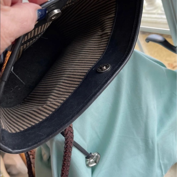 Brighton Black & Brown Leather shoulder bag - Picture 7 of 8